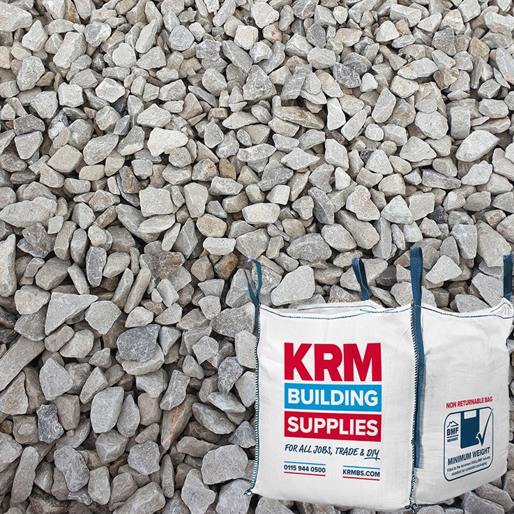 20mm Single Size Limestone Chippings Bulk Bag (850Kg)